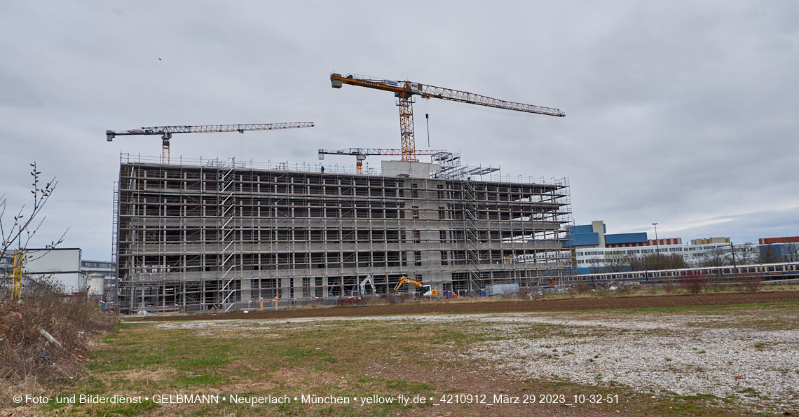 29.03.2023 - Baustelle REVO und Umgebung in Neuperlach